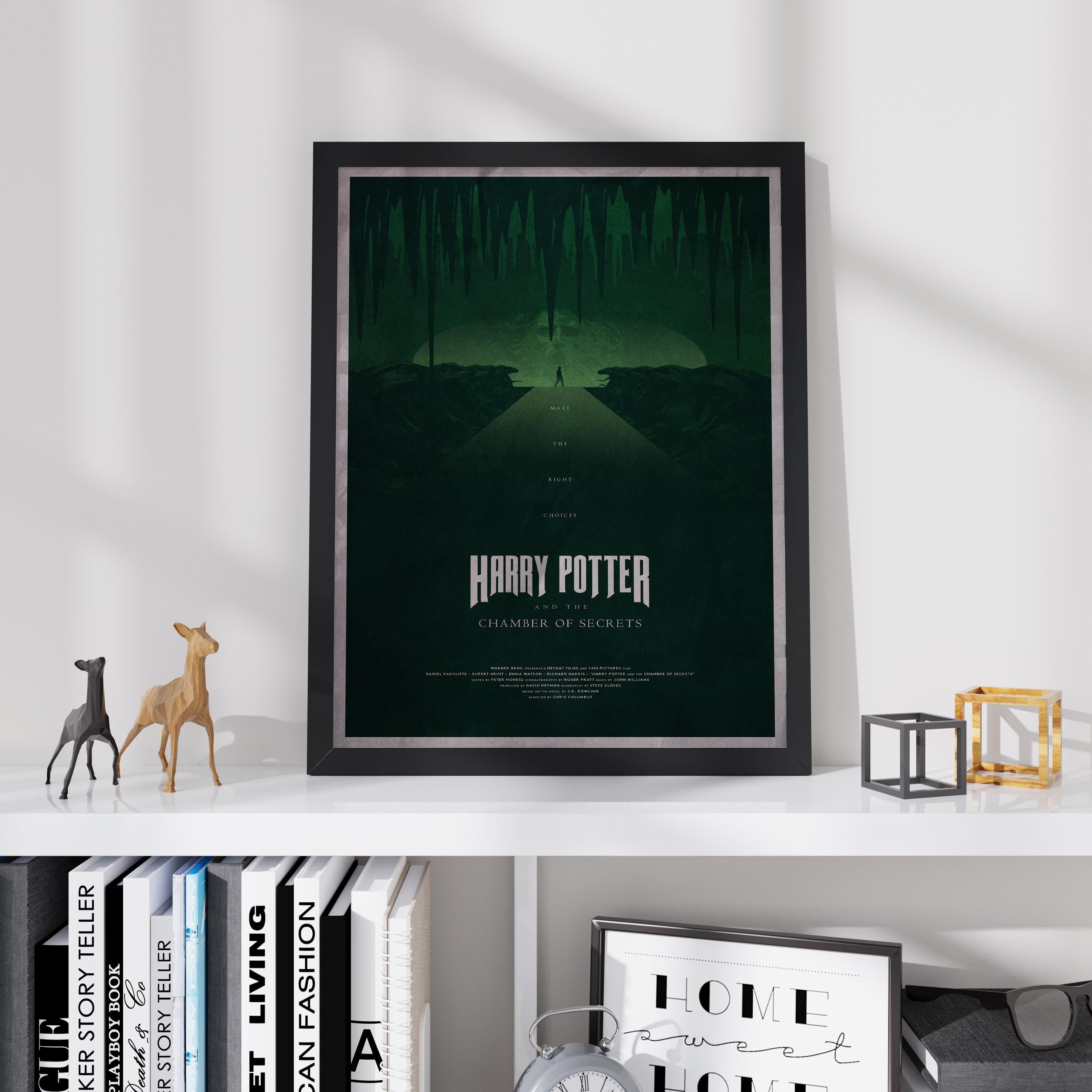 Harry Potter and the Chamber of Secrets Poster - Wizarding World Print, Fantasy Decor, Basilisk Fan Gift