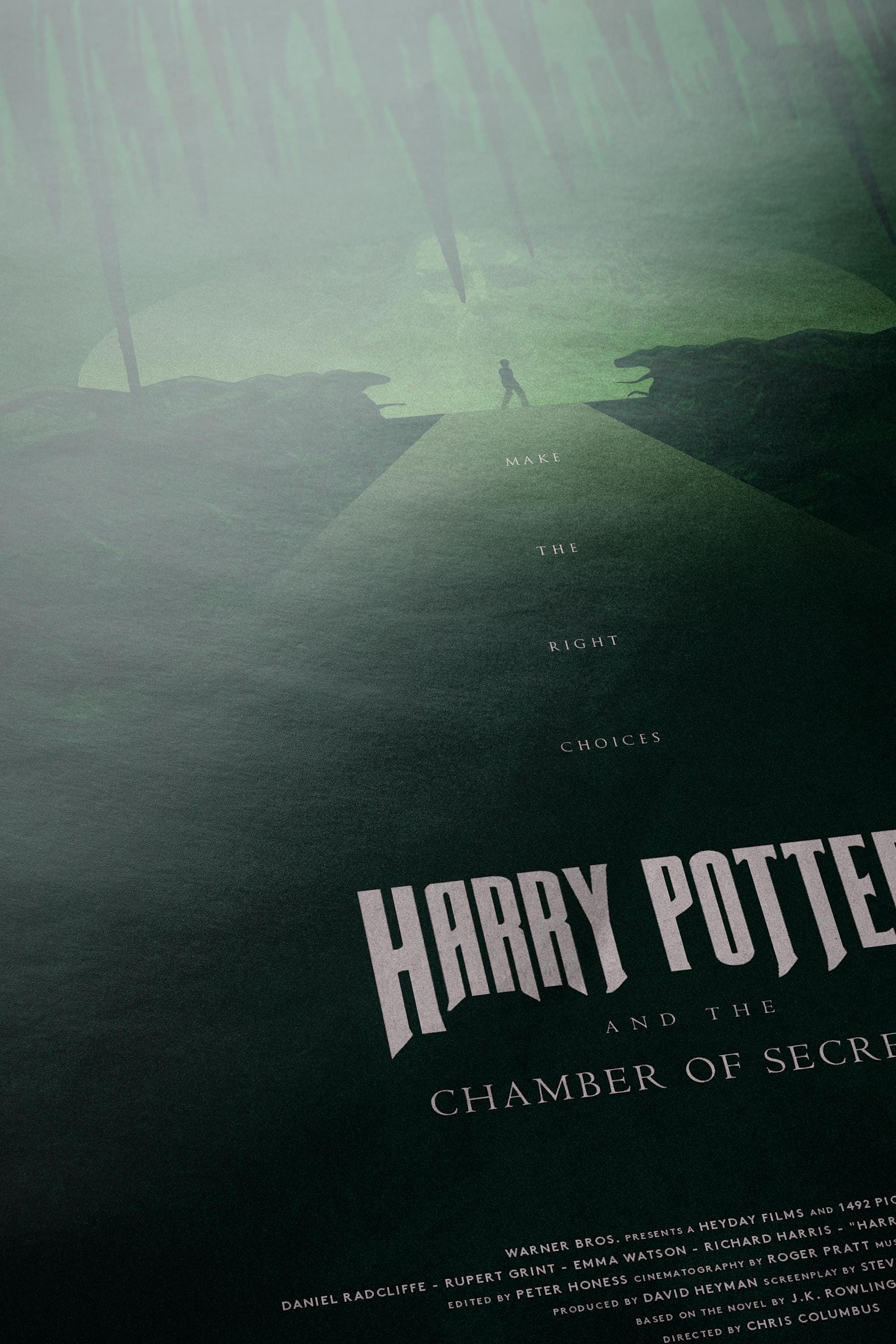 Harry Potter and the Chamber of Secrets Poster - Wizarding World Print, Fantasy Decor, Basilisk Fan Gift