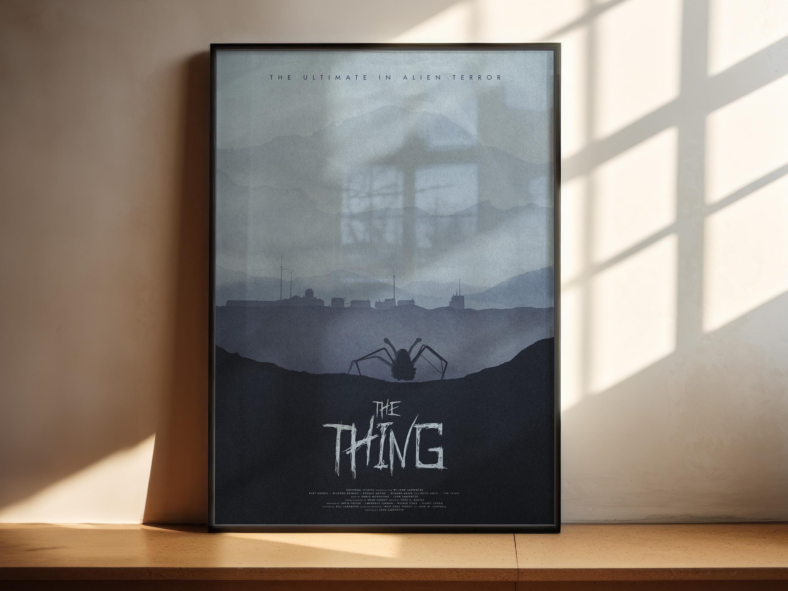 The Thing Cult Movie Poster - Sci-Fi Horror Print, John Carpenter Decor, 80s Fan Gift Idea