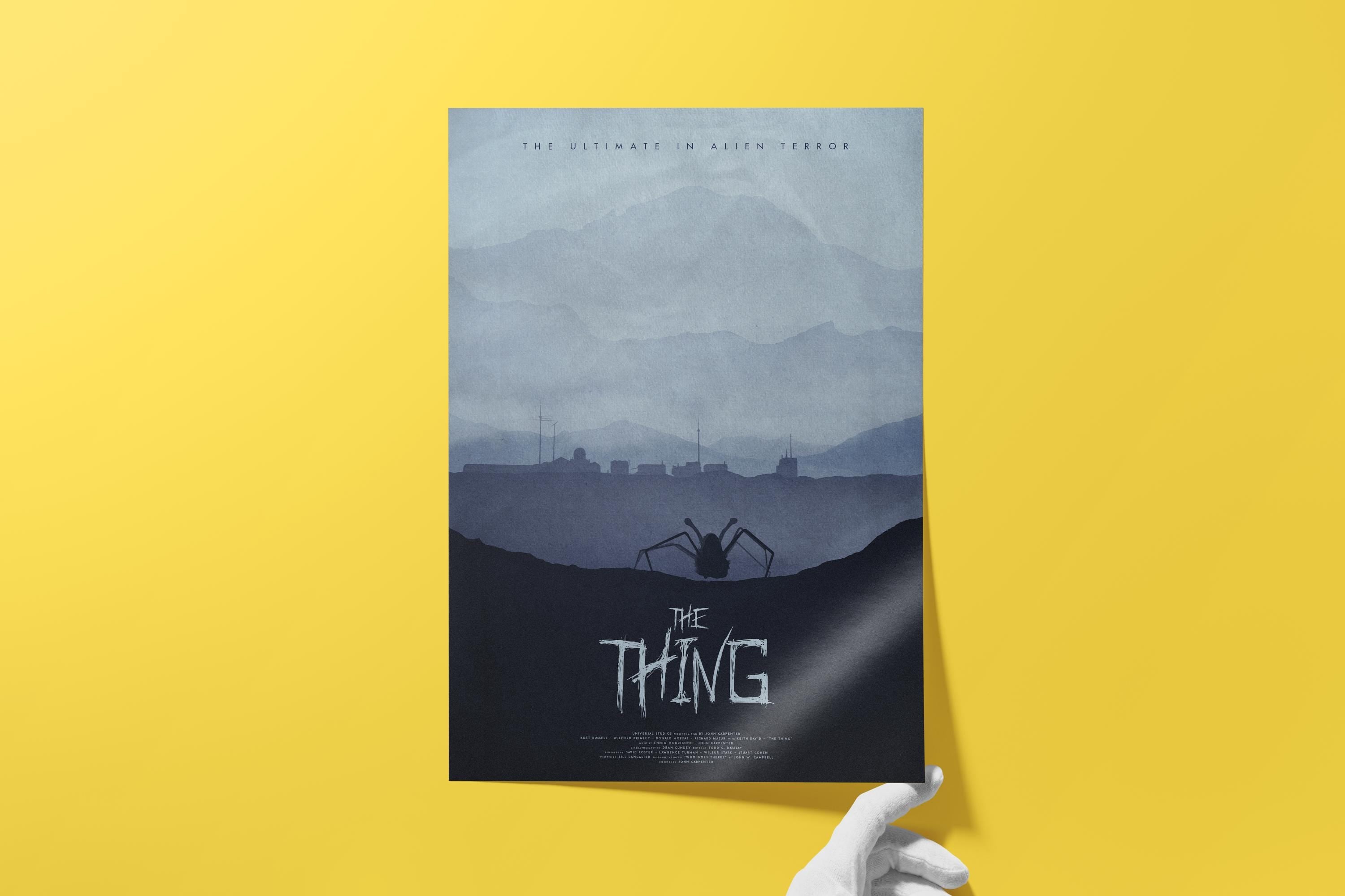 The Thing Cult Movie Poster - Sci-Fi Horror Print, John Carpenter Decor, 80s Fan Gift Idea