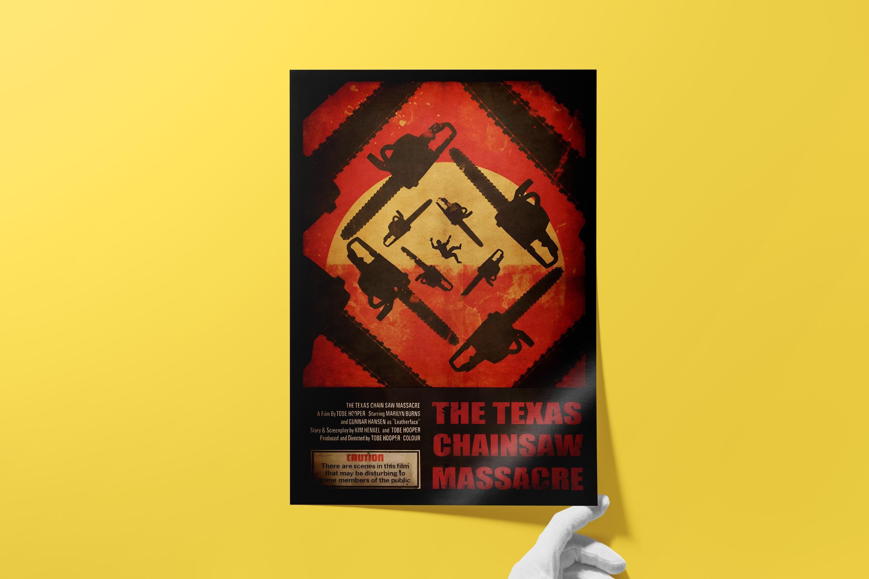 The Texas Chainsaw Massacre Movie Poster - Cult Horror Film Print, Slasher Cinema Decor, Leatherface Fan Gift