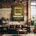 Memento Movie Thriller Poster - Christopher Nolan Puzzle Print, Indie Cinema Decor, Suspense Fan Gift Idea