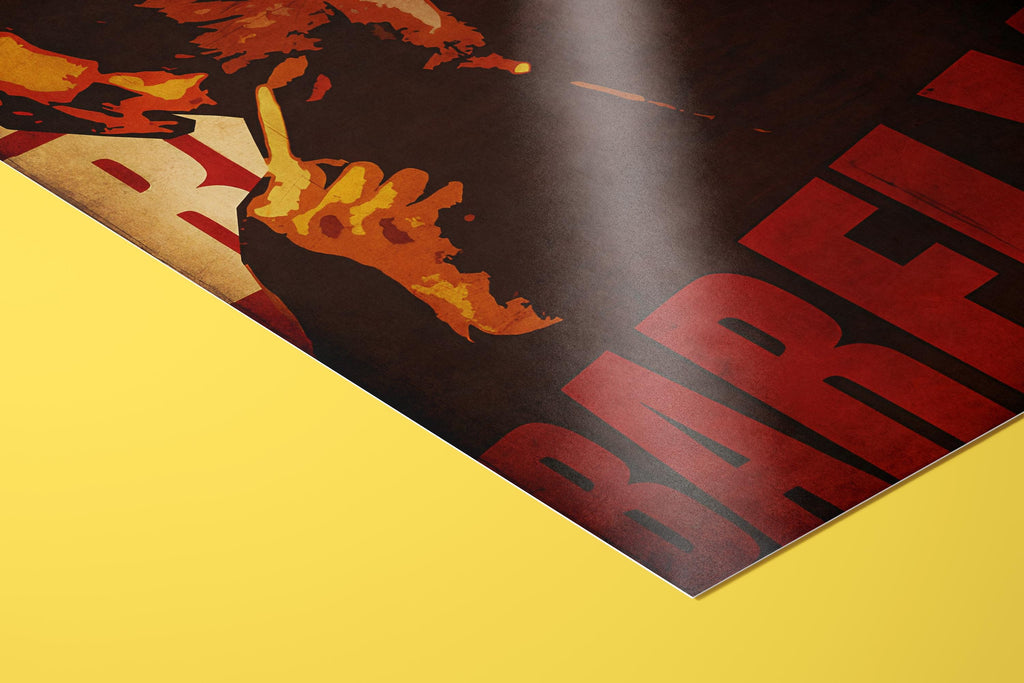 Barfly Cult Movie Poster - Charles Bukowski Print, Indie Cinema Decor, Mickey Rourke Fan Gift Idea