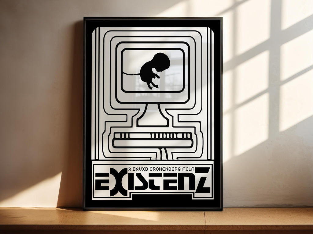 eXistenZ Cult Movie Poster - Cronenberg Body Horror Print, 90s Sci-Fi Decor, Cinema Fan Gift Idea