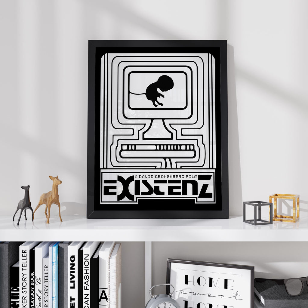 eXistenZ Cult Movie Poster - Cronenberg Body Horror Print, 90s Sci-Fi Decor, Cinema Fan Gift Idea