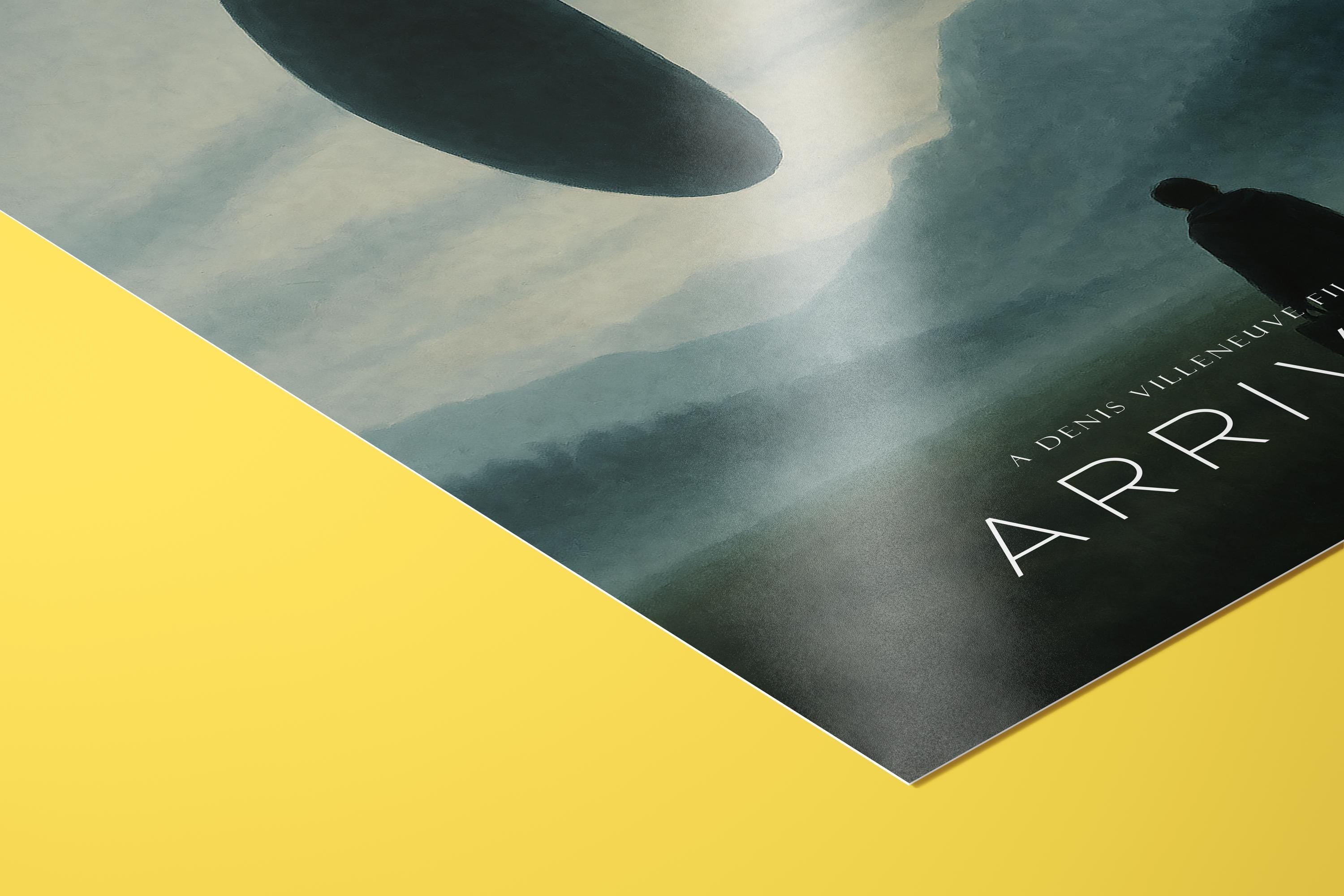 Arrival Sci-Fi Movie Poster - Denis Villeneuve Art Print, Intelligent Cinema Decor, Sci-Fi Gift Idea