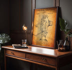 Roebuck's Kinetoscope Patent Print - Vintage Technical Drawing, Cinema History, Enthusiast Gift Idea (US927875)