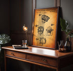 Stage Spot Lamp Patent Print - Vintage Technical Drawing, Industrial Decor, Design Gift Idea (USD260300)
