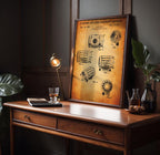Combined Flood and Spot Light Patent Print - 80s Technical Drawing, Studio Decor, Filmmaker Gift Idea (USD271043)