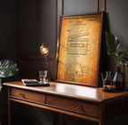Time Code Slate Patent Print - Modern Technical Drawing, Wall Art, Cinephile Gift Idea (US7200320)