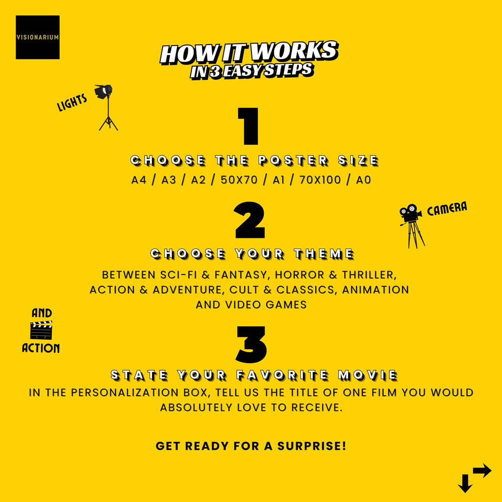 Surprise Set of 3 Posters | 3-for-2 Deal | Movie Lover Gift Idea