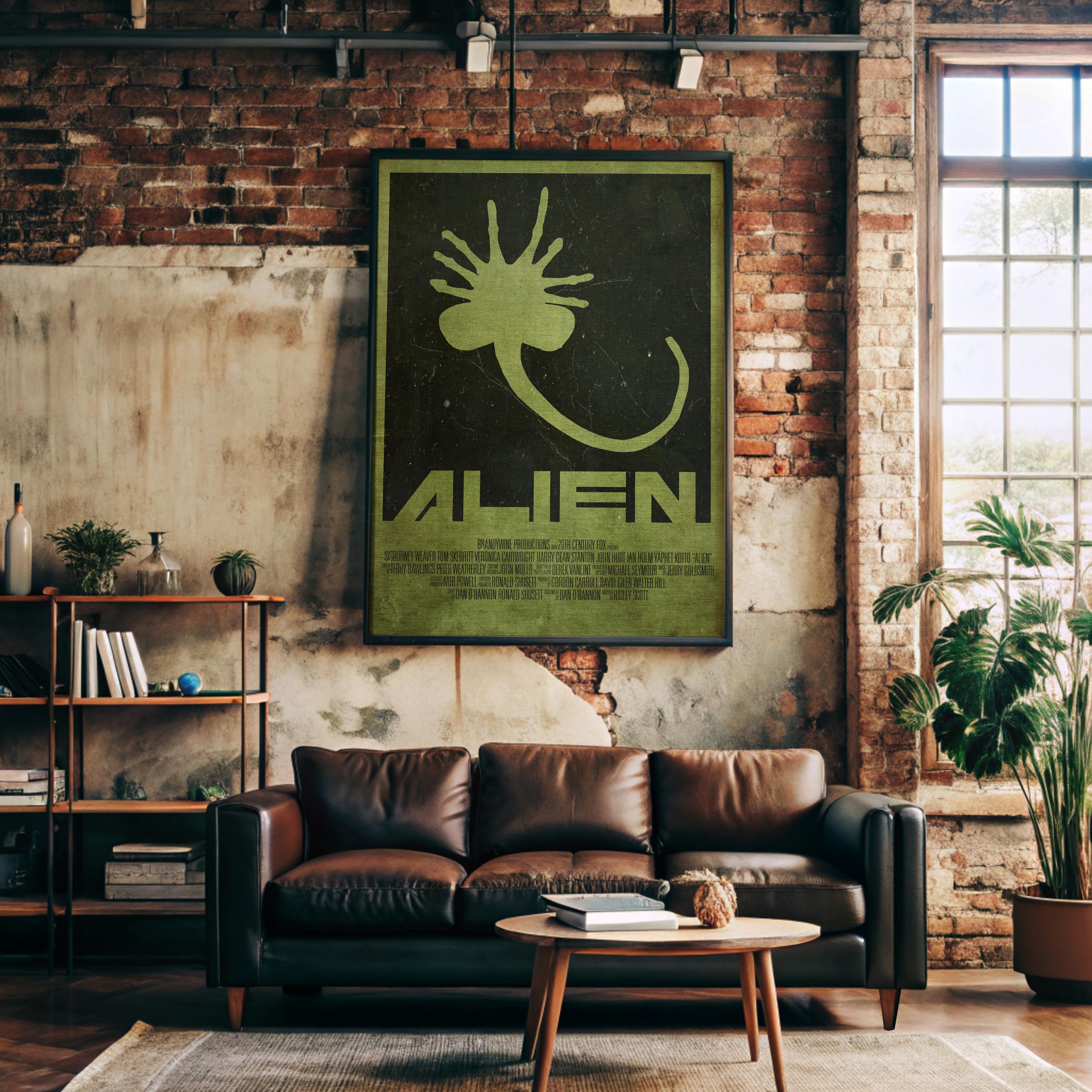 Alien Sci-Fi Movie Poster - Space Horror Print, Ridley Scott Decor, Xenomorph Fan Gift