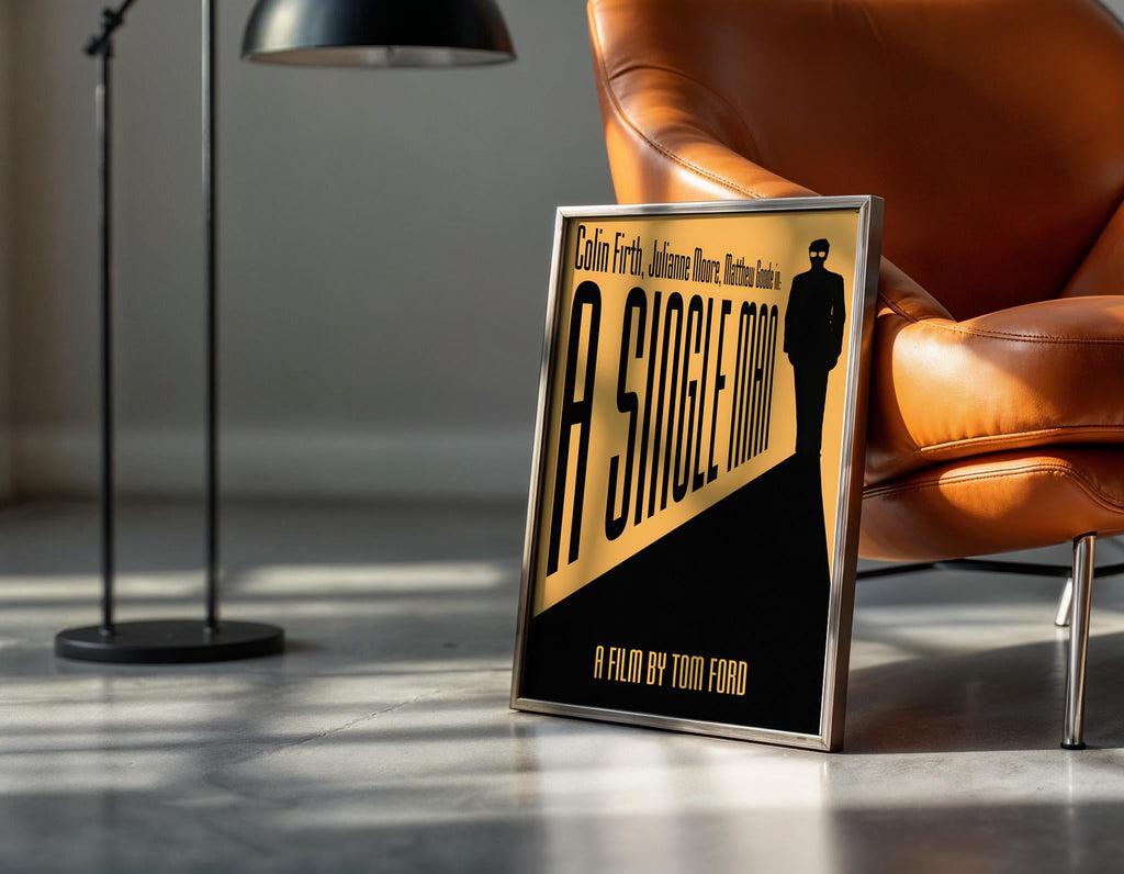 A Single Man Movie Poster - Tom Ford Print, Stylish Drama Decor, 60s Style Cinema Gift