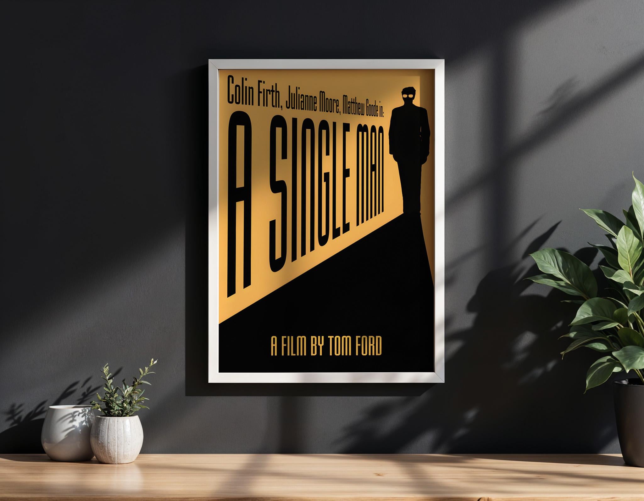 A Single Man Movie Poster - Tom Ford Print, Stylish Drama Decor, 60s Style Cinema Gift