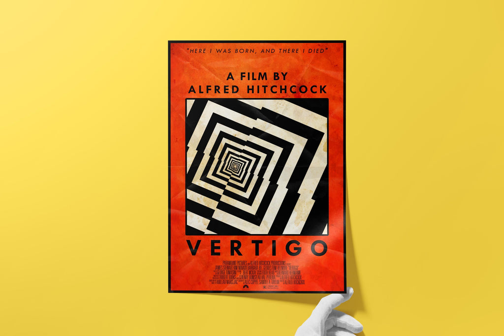 Alfred Hitchcock Movie Poster Set of 3 - Master of Suspense Print, Classic Cinema Decor, Thriller Fan Gift