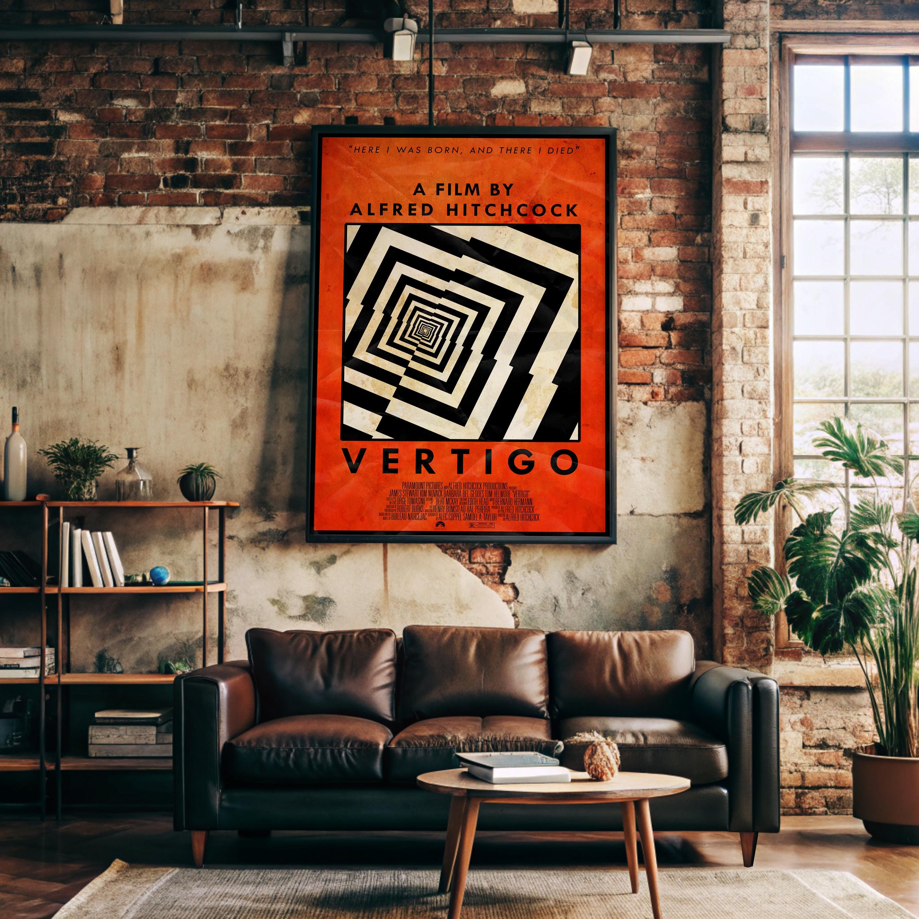 Vertigo Movie Poster - Alfred Hitchcock Wall Art, Vintage Film Decor, Perfect Gift for Cinema Enthusiasts