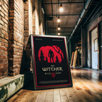 The Witcher 3 Poster - Wild Hunt Art Print, Fantasy Game Decor, RPG Gaming Poster, Gift for Gamer Room Setup