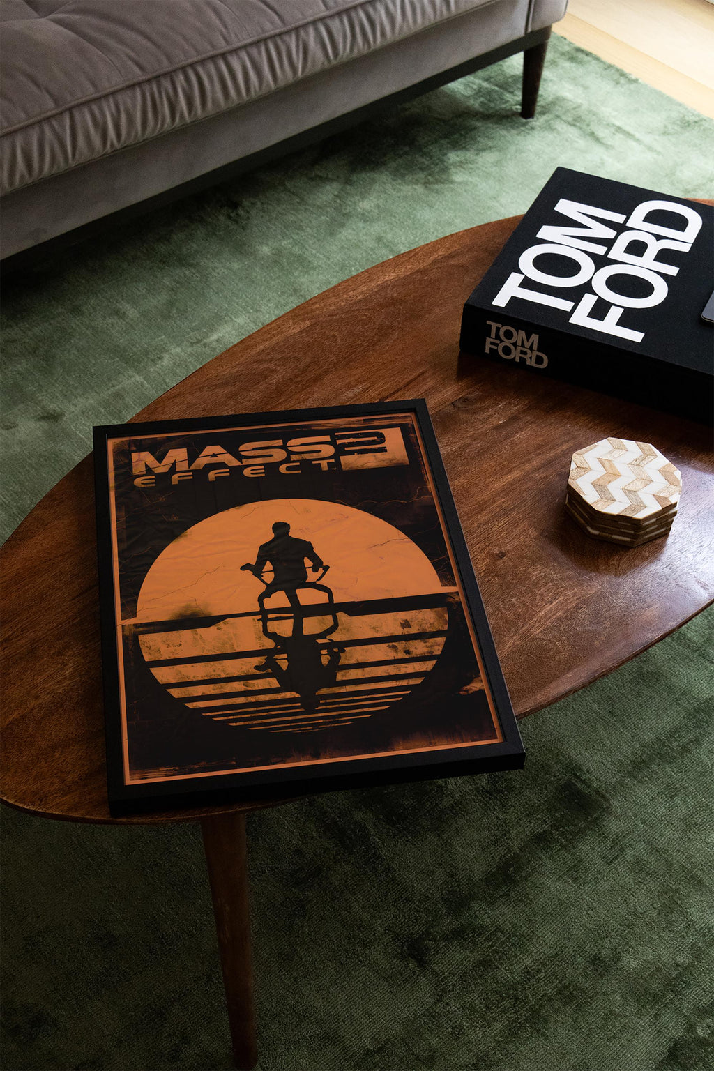 Mass Effect 2 Poster - Sci Fi RPG Gaming Print, Futuristic Wall Art for Gamers, Gift Idea for Video Game Fans