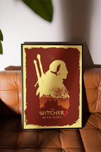 The Witcher 3 Poster - Fantasy Game Wall Art, Geralt of Rivia Print, Perfect Gift for Gamers