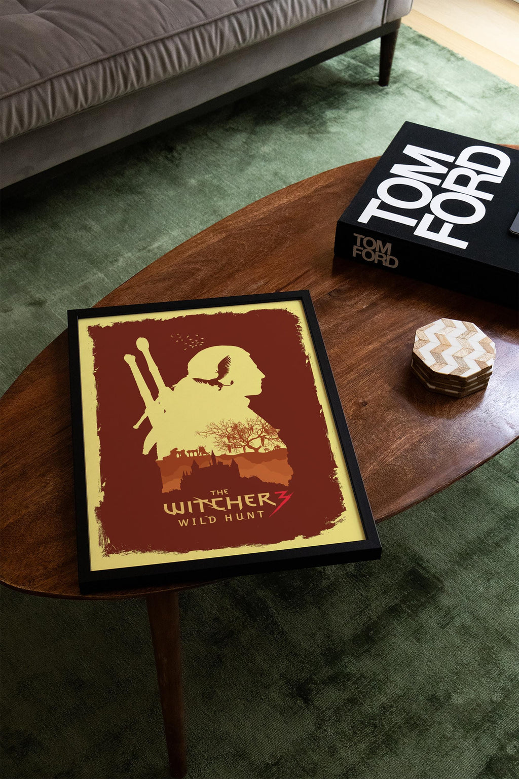 The Witcher 3 Poster - Fantasy Game Wall Art, Geralt of Rivia Print, Perfect Gift for Gamers