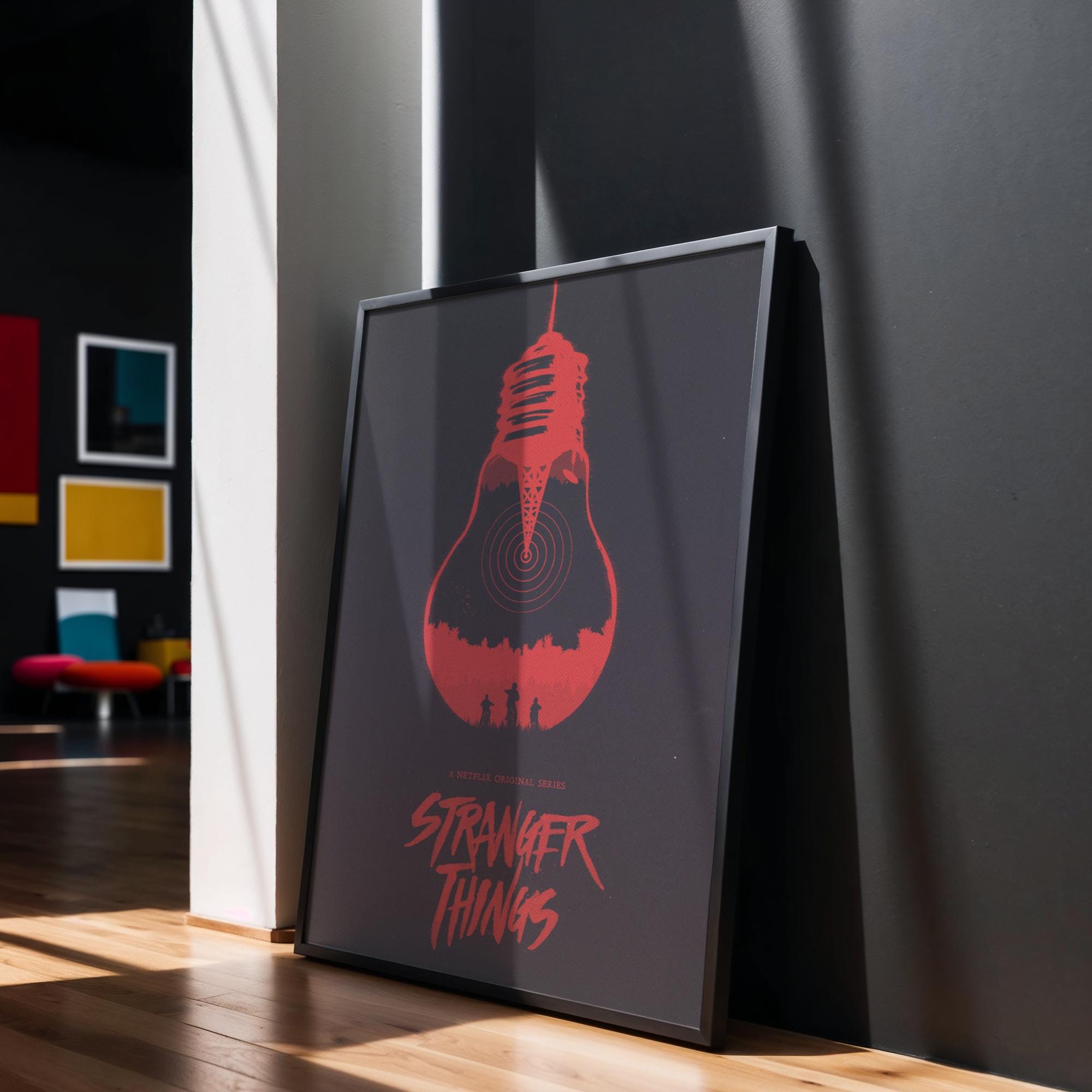 Stranger Things Poster - Retro Wall Art, Vintage Prints, Gift for TV Series Fans