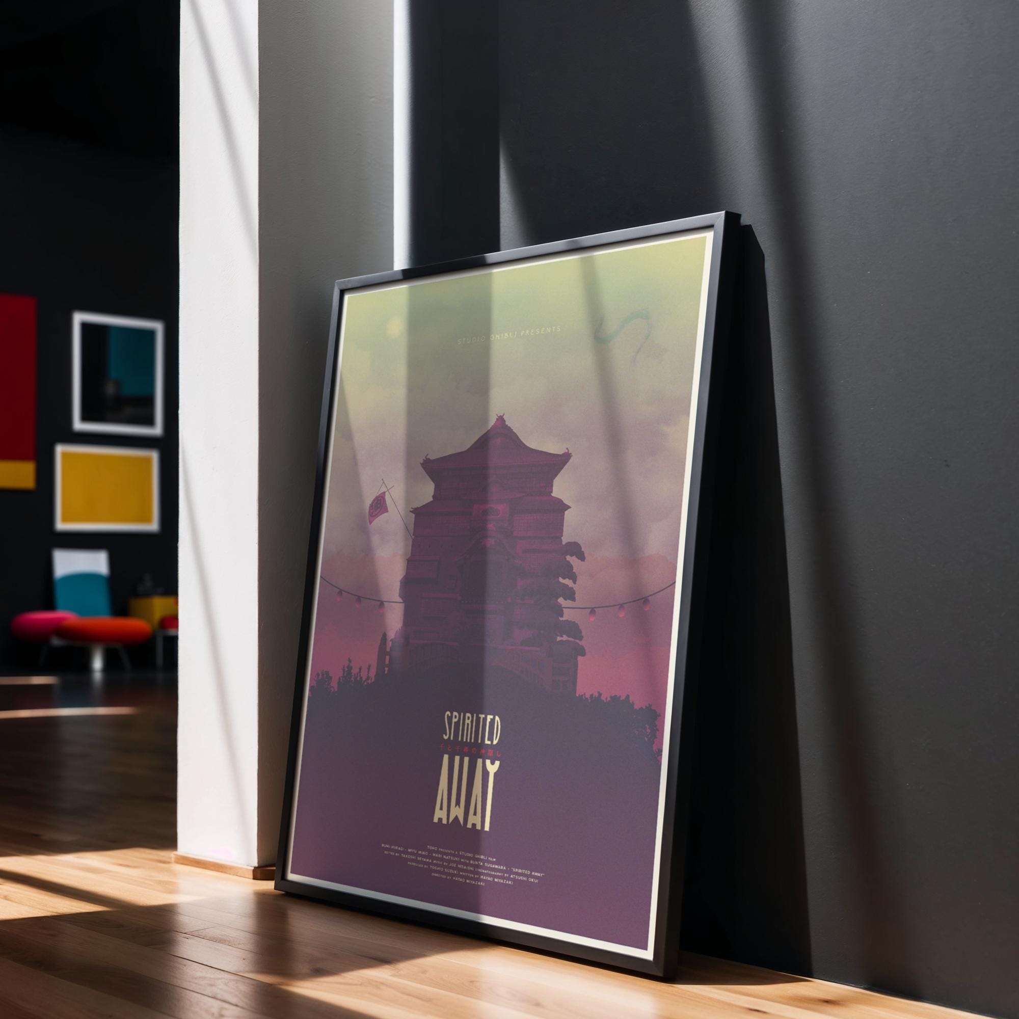 Spirited Away Poster - Studio Ghibli Wall Art, Japanese Anime Print, Miyazaki Fan Gift, Home Decor for Animation Enthusiasts