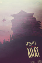 Studio Ghibli Movie Poster Set of 4 - Totoro Spirited Away Castle Howl Art Print, Japanese Animation Decor, Anime Fan Gift