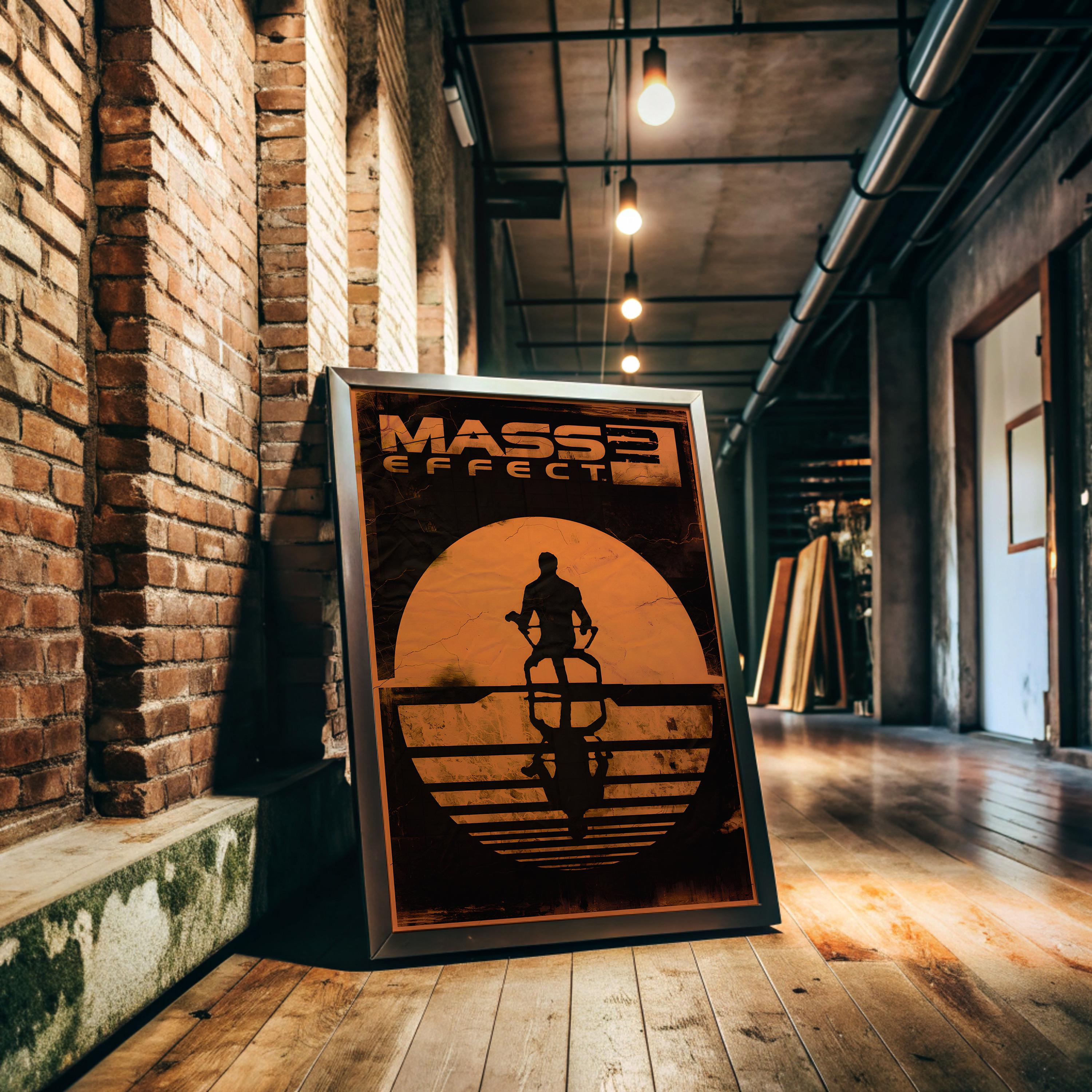 Mass Effect 2 Poster - Sci Fi RPG Gaming Print, Futuristic Wall Art for Gamers, Gift Idea for Video Game Fans