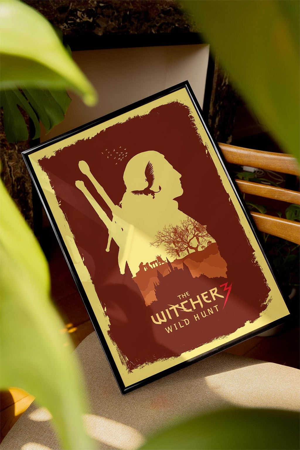 The Witcher 3 Poster - Fantasy Game Wall Art, Geralt of Rivia Print, Perfect Gift for Gamers