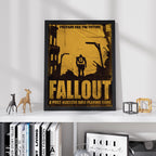 Fallout Poster - Post-Apocalyptic Videogame Art, Gamer Wall Print, Geek Decor Gift