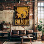 Fallout Poster - Post-Apocalyptic Videogame Art, Gamer Wall Print, Geek Decor Gift