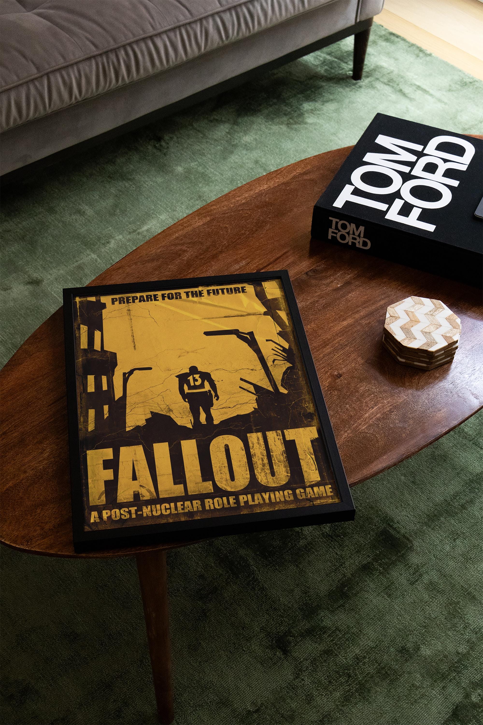 Fallout Poster - Post-Apocalyptic Videogame Art, Gamer Wall Print, Geek Decor Gift