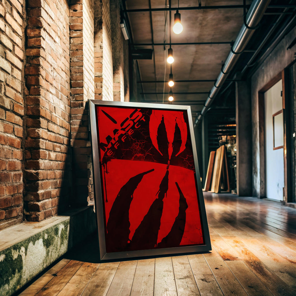 Mass Effect 3 Video Game Poster - Shepard Sci Fi Art Print, Epic Gaming Room Decor, RPG Fan Gift Idea