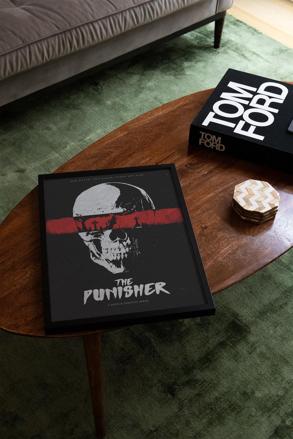 Marvel's The Punisher TV Show Poster - Frank Castle Vigilante Print, Dark Comic Wall Art, Marvel Fan Gift Idea