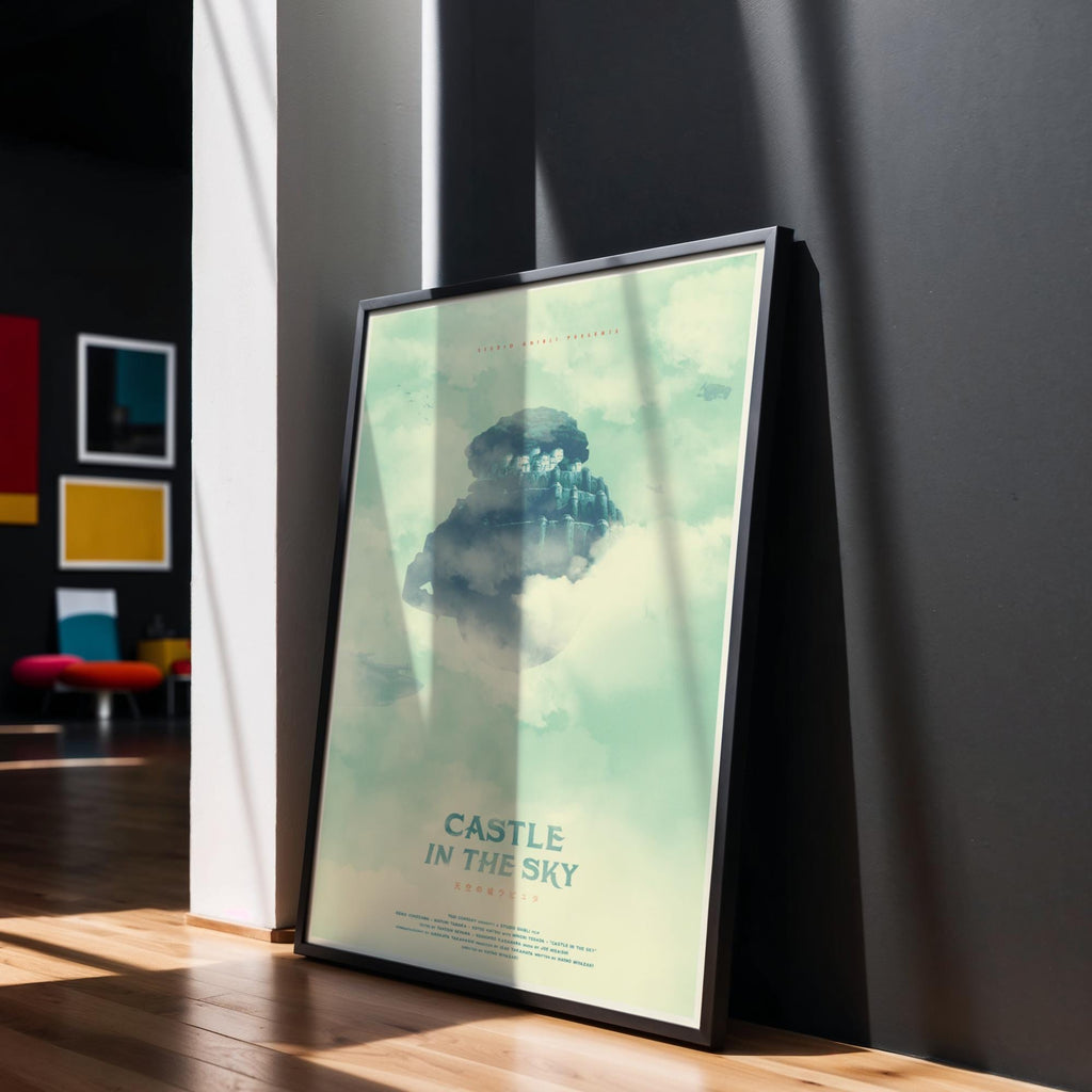 Castle in the Sky Movie Poster - Studio Ghibli Wall Art, Japanese Animation Print, Anime Fantasy Decor, Gift Idea for Ghibli Fans