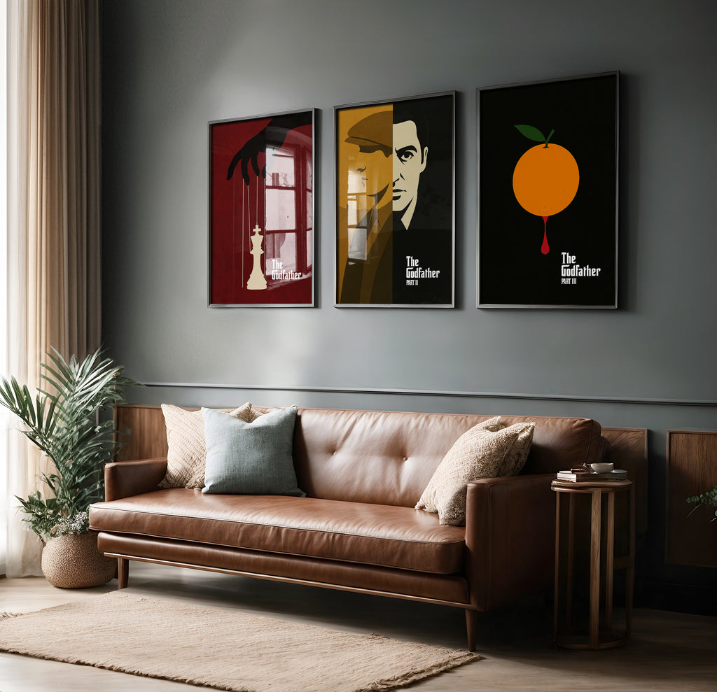 The Godfather Trilogy Minimalist Movie Poster Set [AMV]