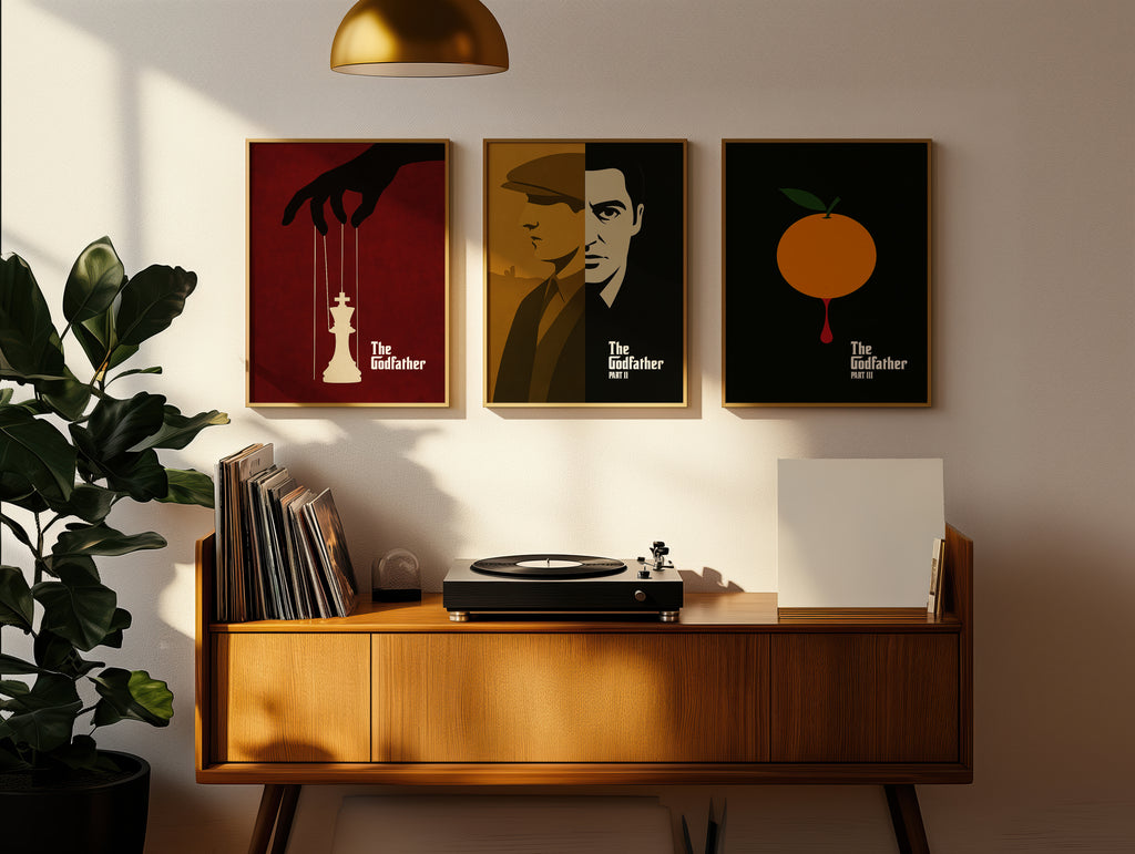 The Godfather Trilogy Minimalist Movie Poster Set [AMV]
