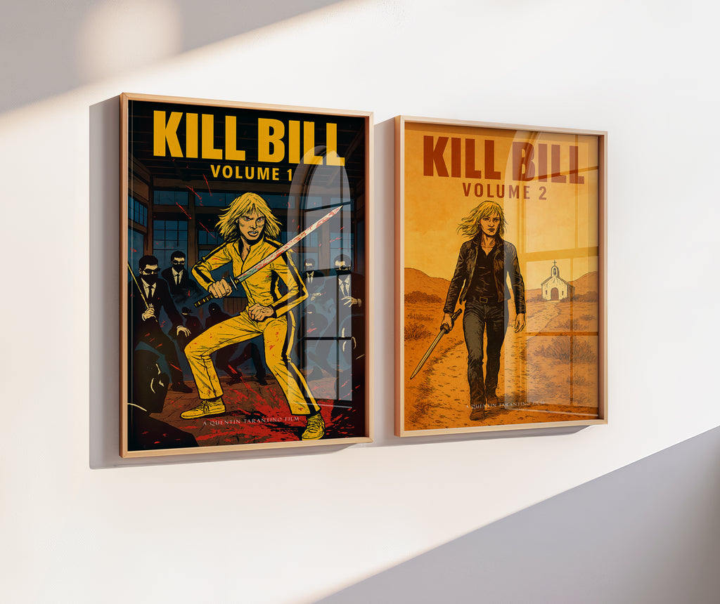 Kill Bill Vol 1 and 2 Movie Poster Set [AMV]