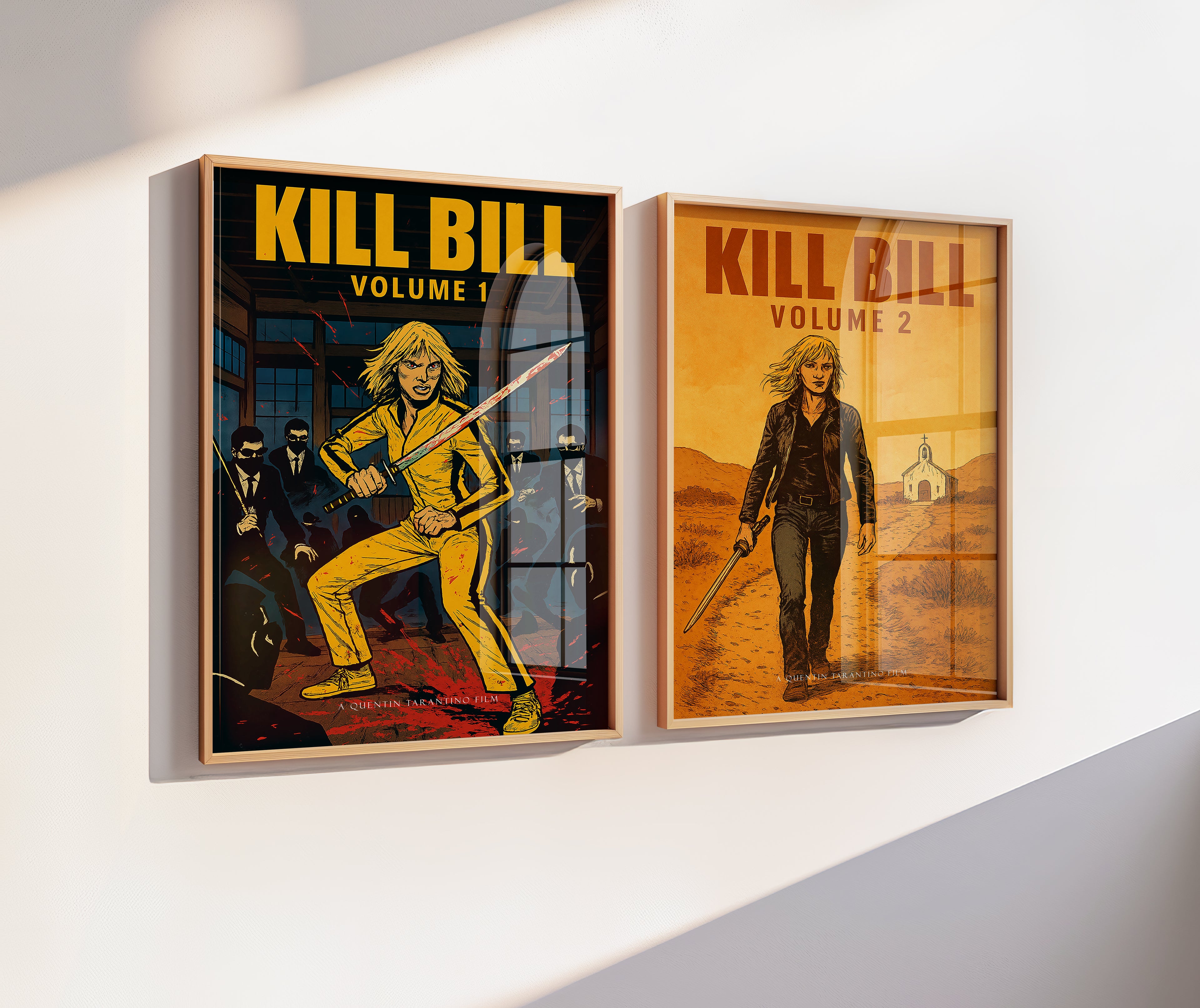 Kill Bill Vol 1 and 2 Movie Poster Set [AMV]