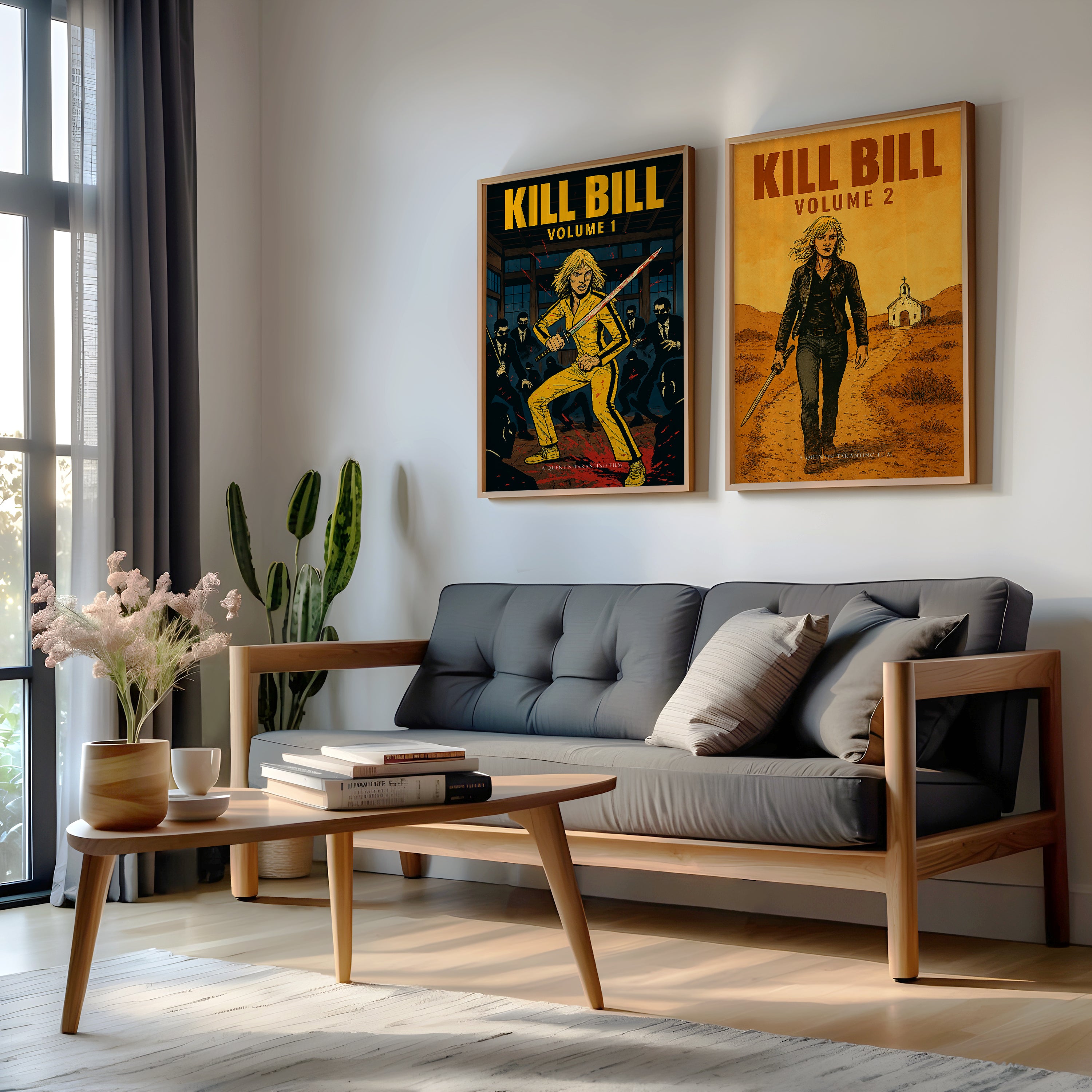Kill Bill Vol 1 and 2 Movie Poster Set [AMV]