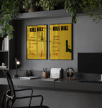 Kill Bill Vol 1 and 2 Minimalist Movie Poster Set [AMV]
