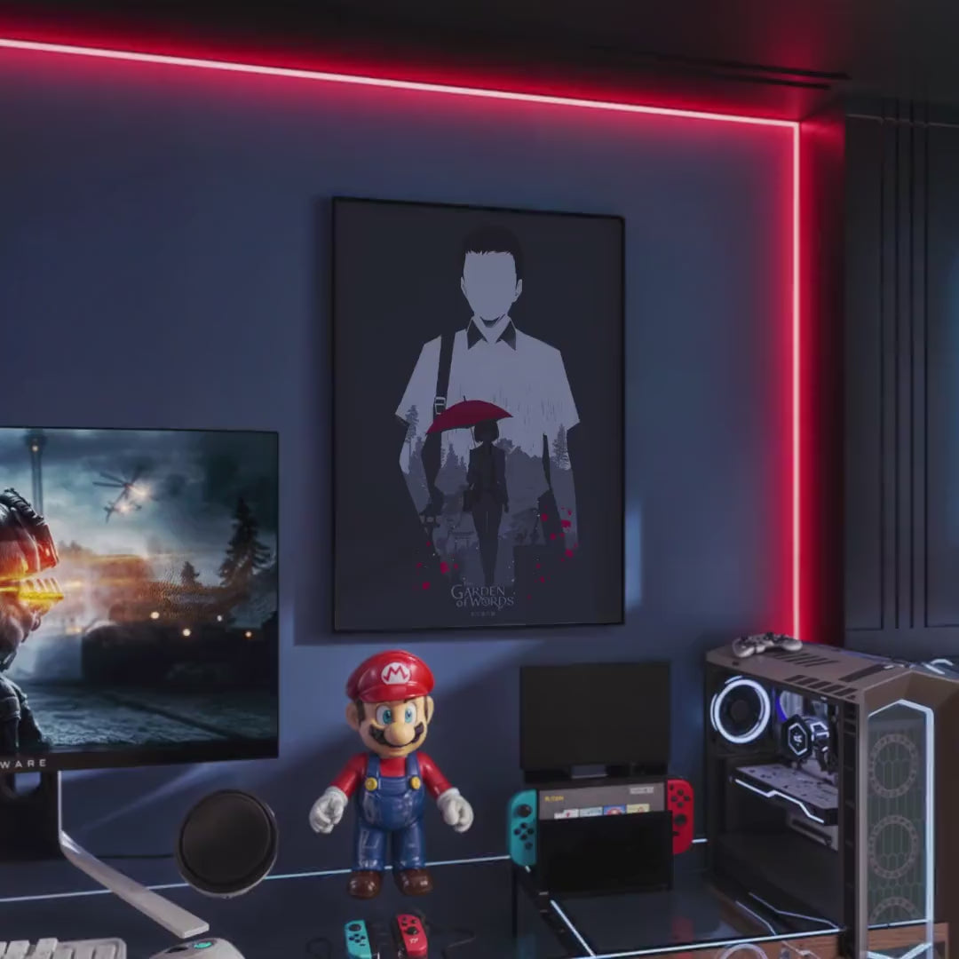 The Garden of Words Movie Poster - Anime Aesthetic Wall Art, Shinkai Film Print, Gift for Animation Fans