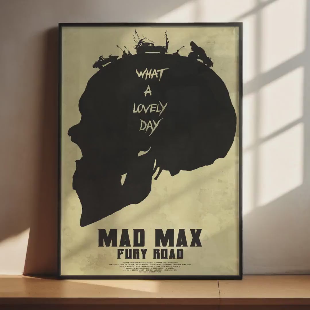 Mad Max Fury Road Movie Poster - Post Apocalyptic Action Print, George Miller Cult Film Decor, Saga Fan Gift