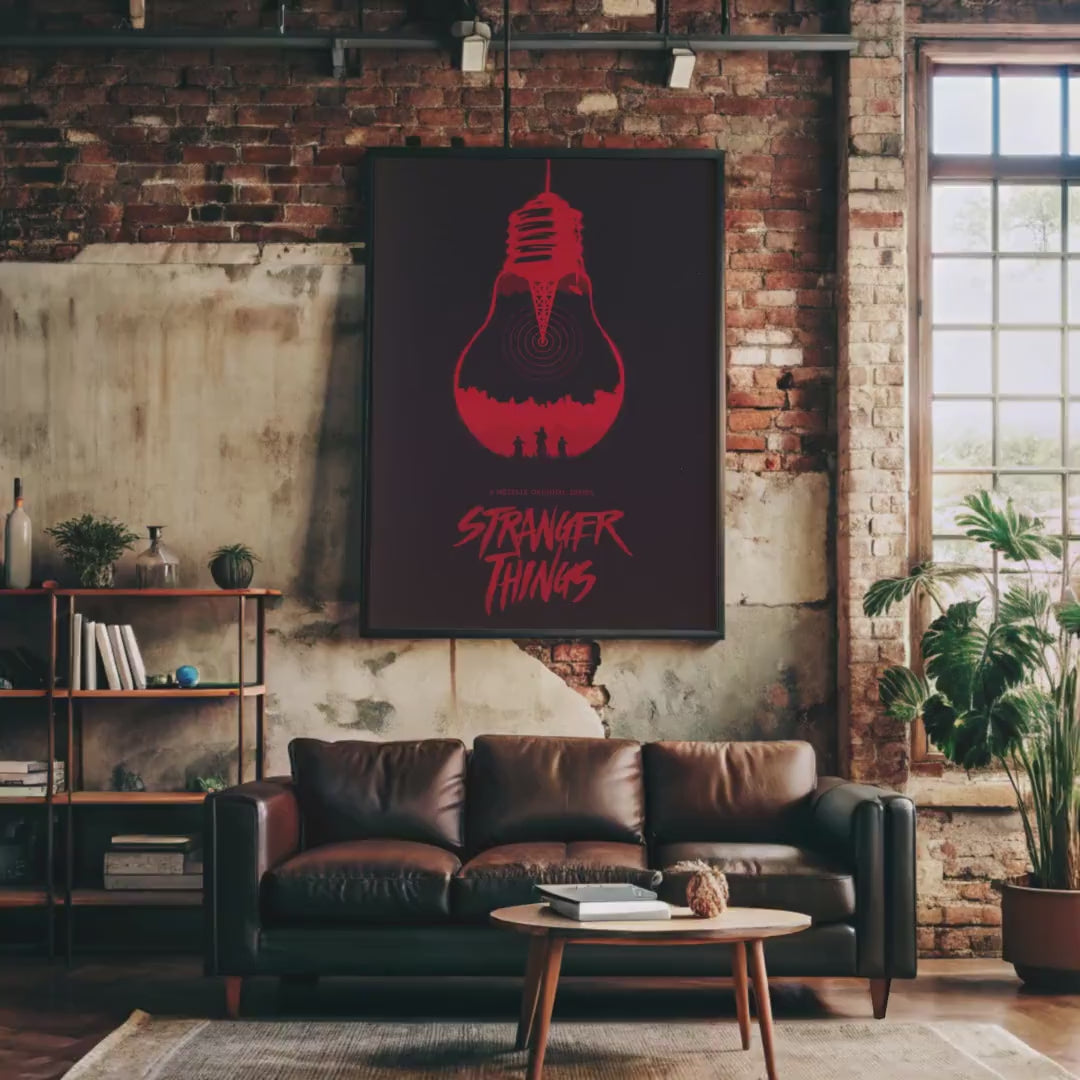 Stranger Things Poster - Retro Wall Art, Vintage Prints, Gift for TV Series Fans