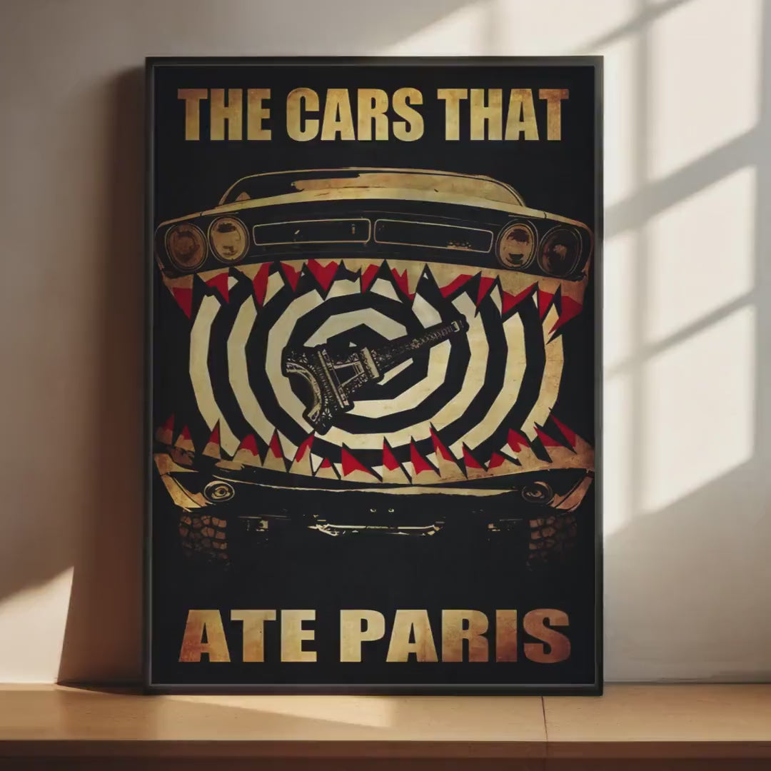 The Cars That Ate Paris Movie Poster - Peter Weir Cult Film Print, Ozploitation Decor, Australian Cinema Gift