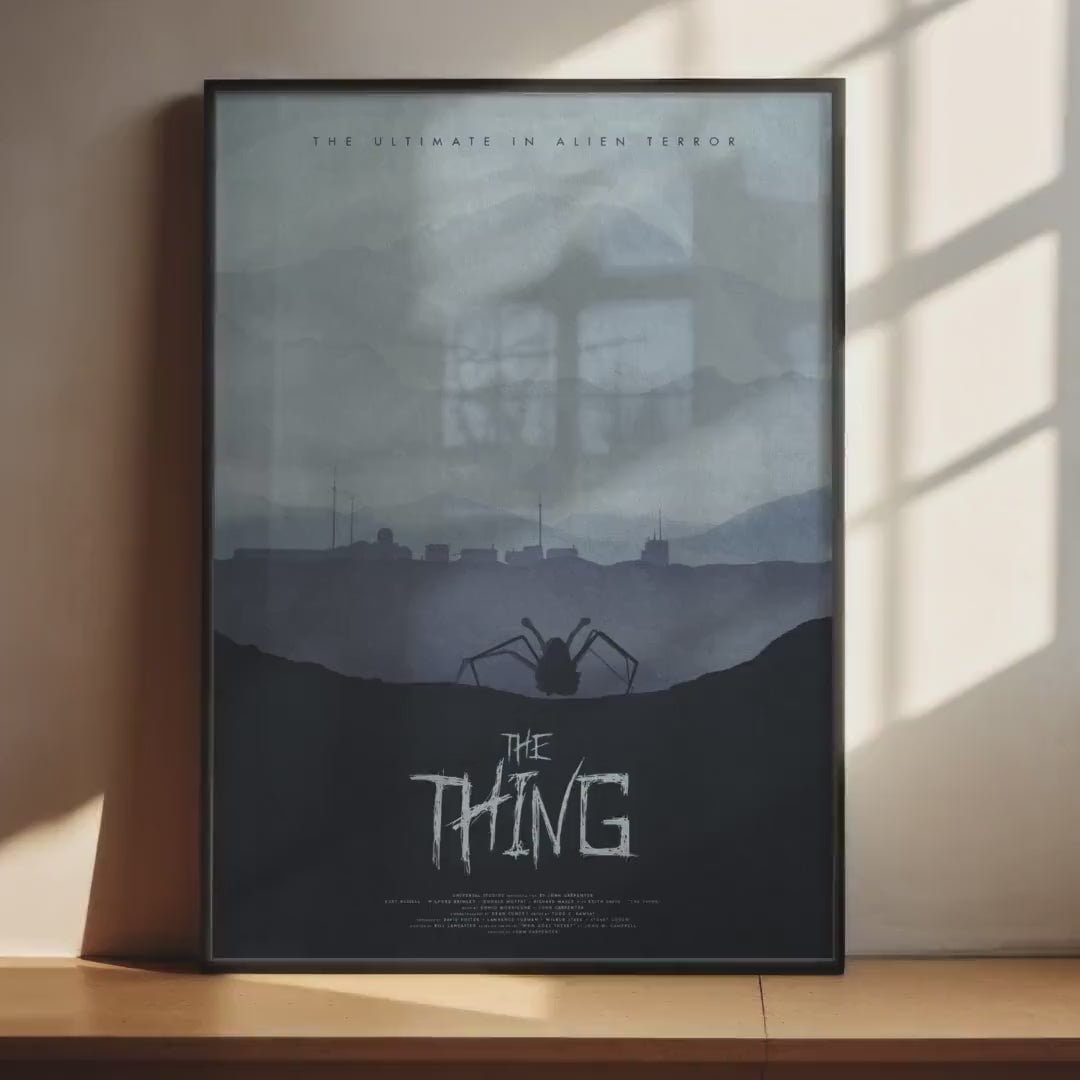 The Thing Cult Movie Poster - Sci-Fi Horror Print, John Carpenter Decor, 80s Fan Gift Idea