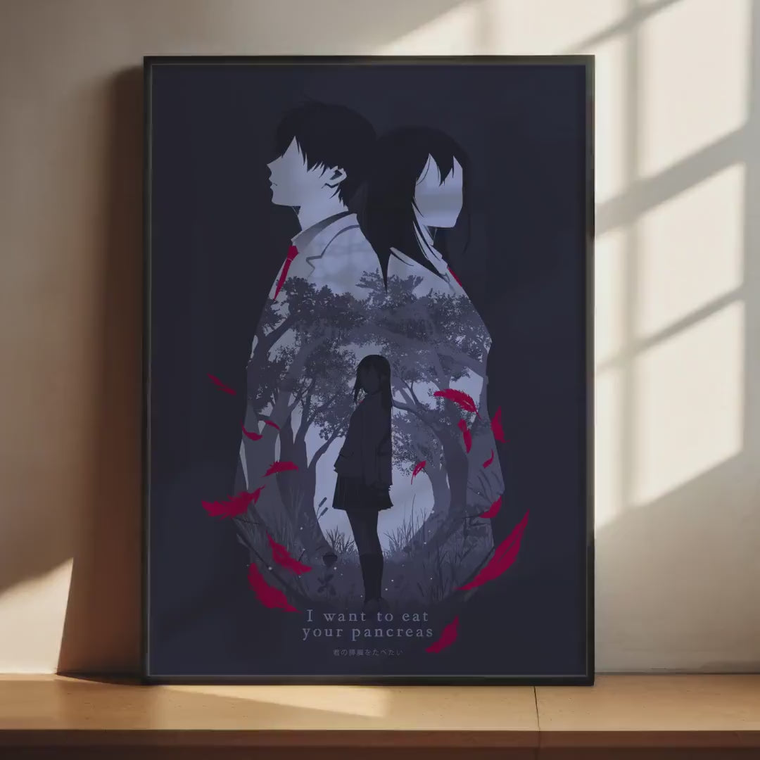 I Want to Eat Your Pancreas Poster - Sentimental Anime Wall Art, Romantic Print, Gift for Otaku