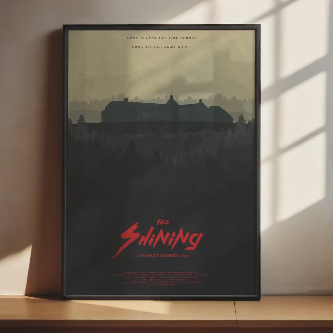 The Shining Horror Movie Poster - Stanley Kubrick Masterpiece Print, Overlook Hotel Decor, Cult Cinema Gift