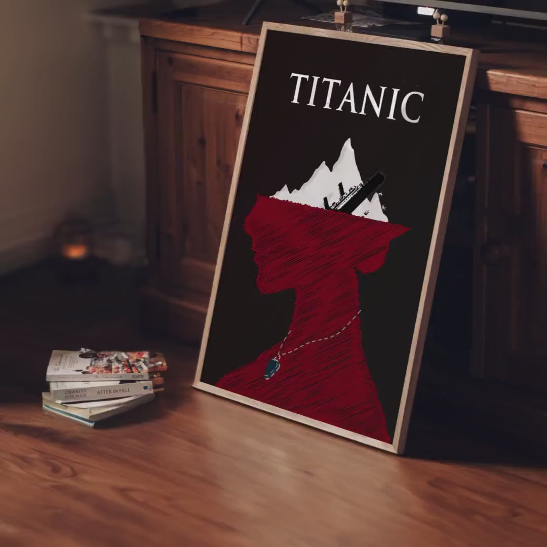 Titanic Movie Poster - Romantic Film Wall Art, Jack and Rose Decor, Perfect Gift for Movie Lovers, Cult Movie Gift, Jack and Rose Print