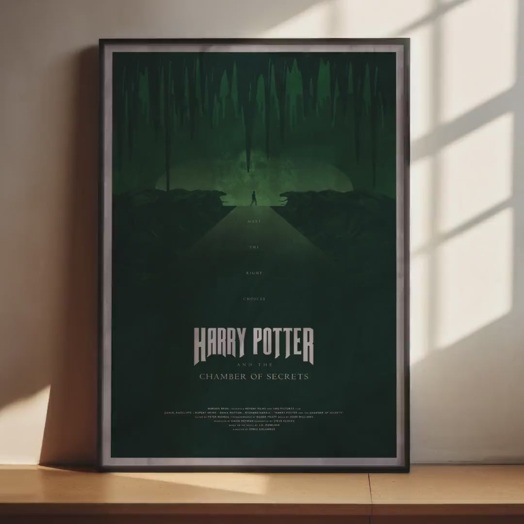 Harry Potter and the Chamber of Secrets Poster - Wizarding World Print, Fantasy Decor, Basilisk Fan Gift
